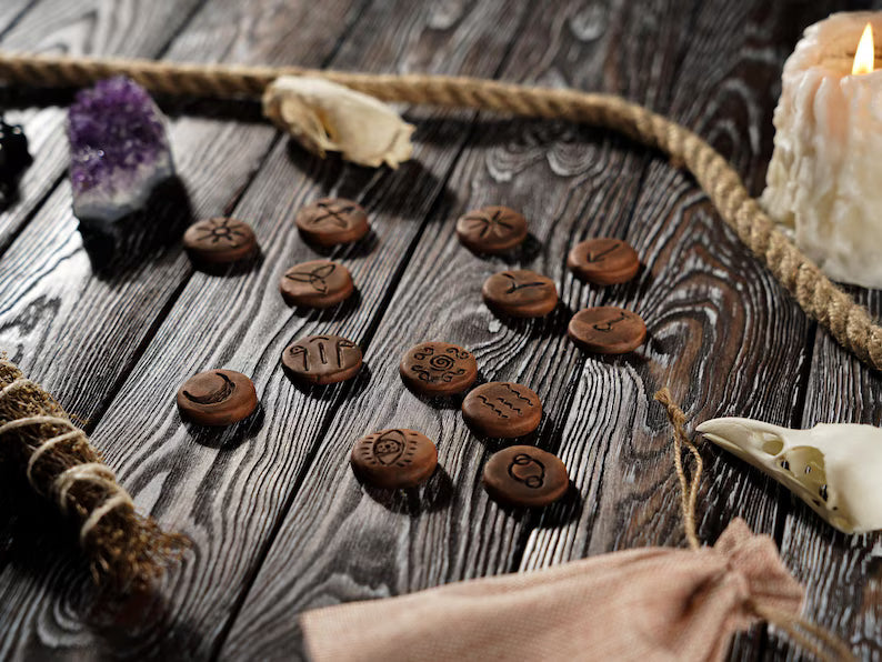 Wiccan Runes Set