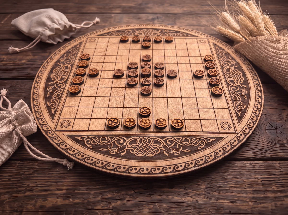 Round Hnefatafl Set