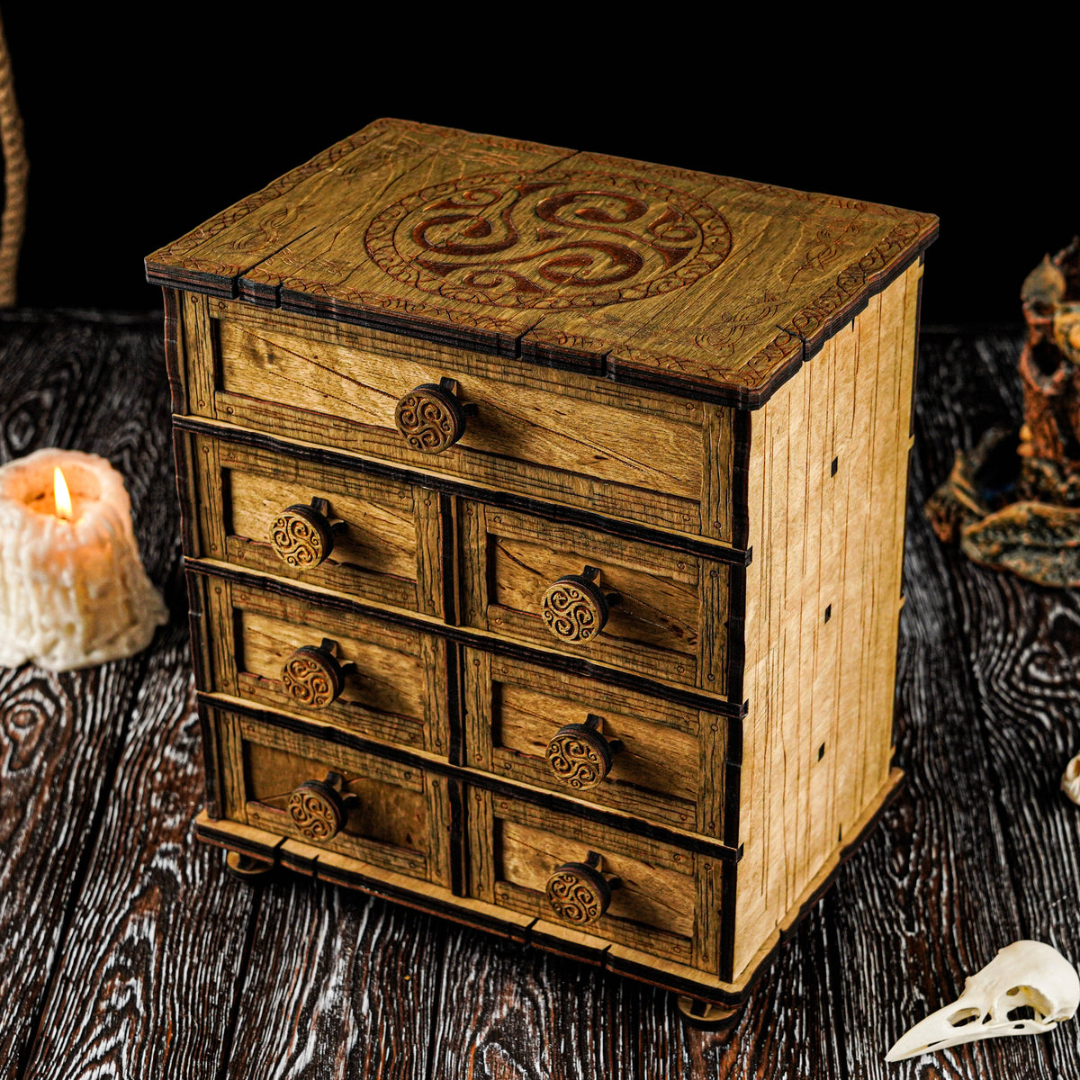 wooden jewelry box