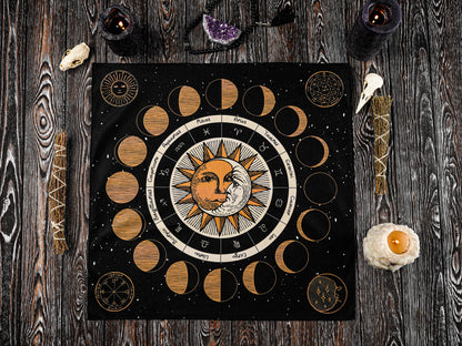 Moon Phases Cloth
