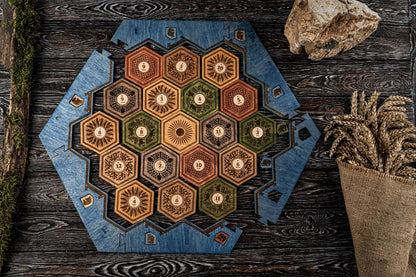 Wooden Catan Board