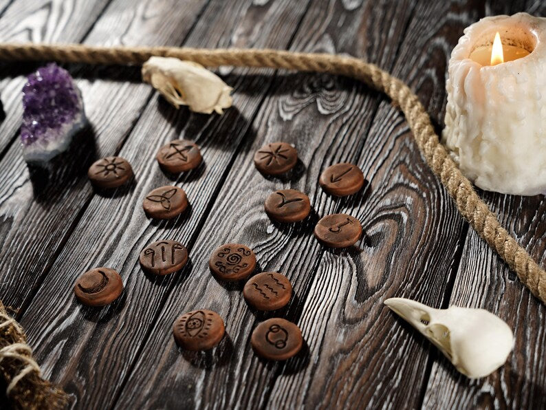 Wiccan Runes Set