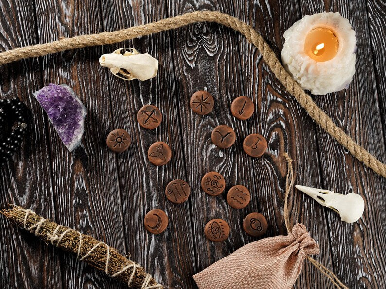 Wiccan Runes Set