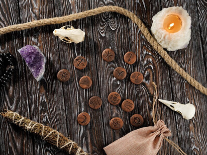 Wiccan Runes Set
