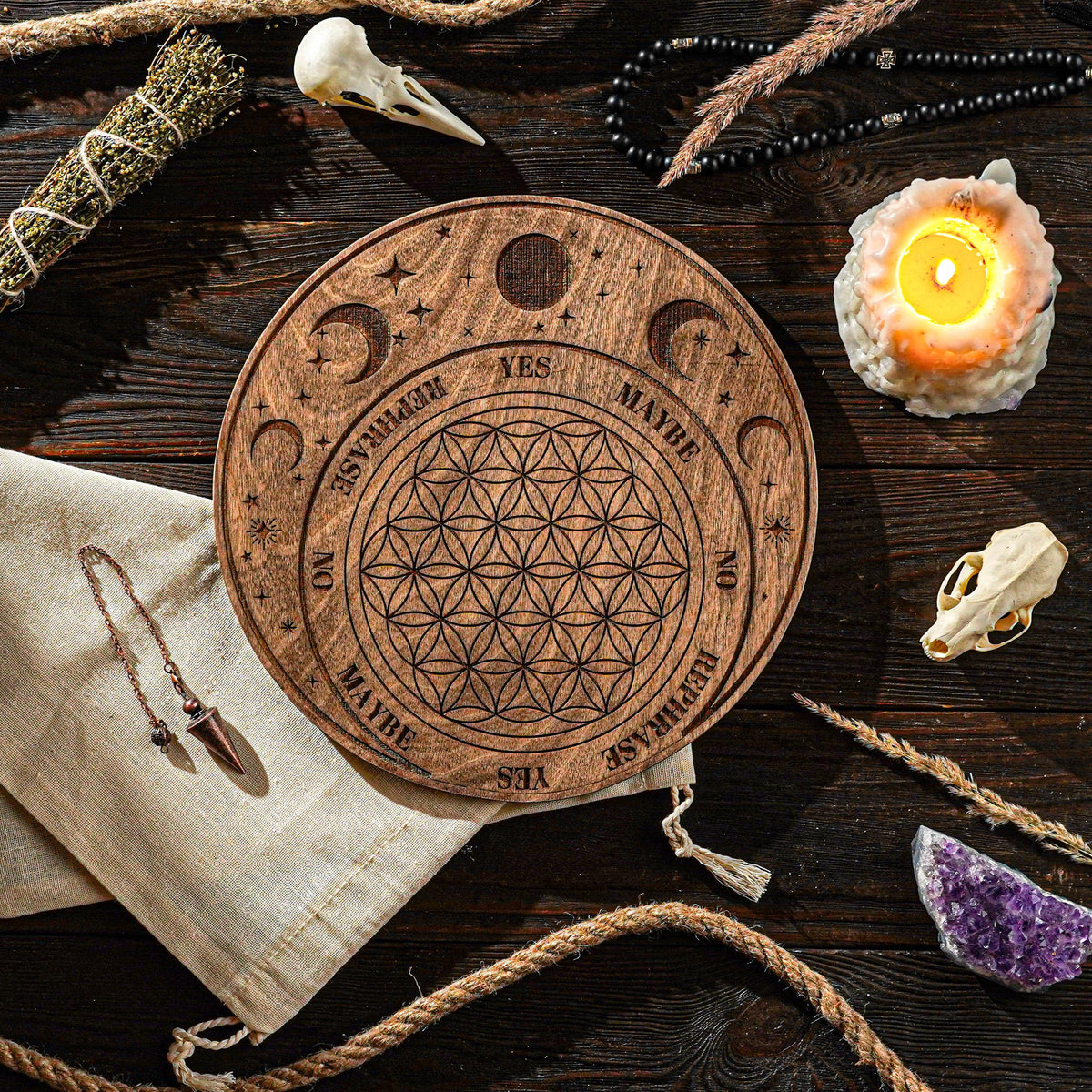 Flower of Life Pendulum Board
