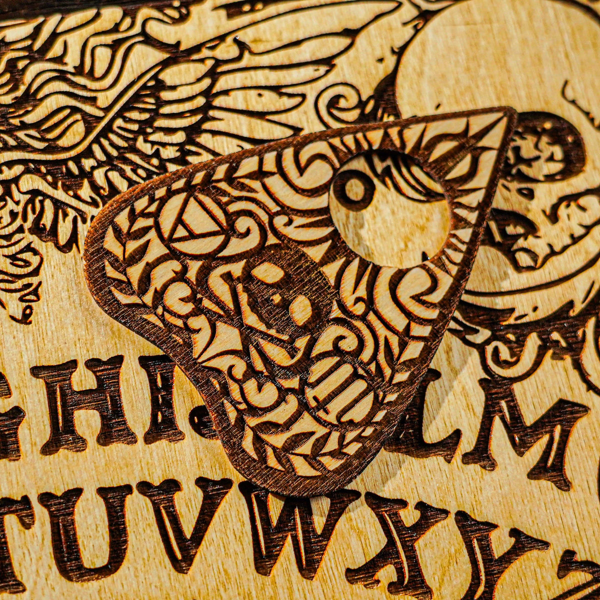 wooden planchette