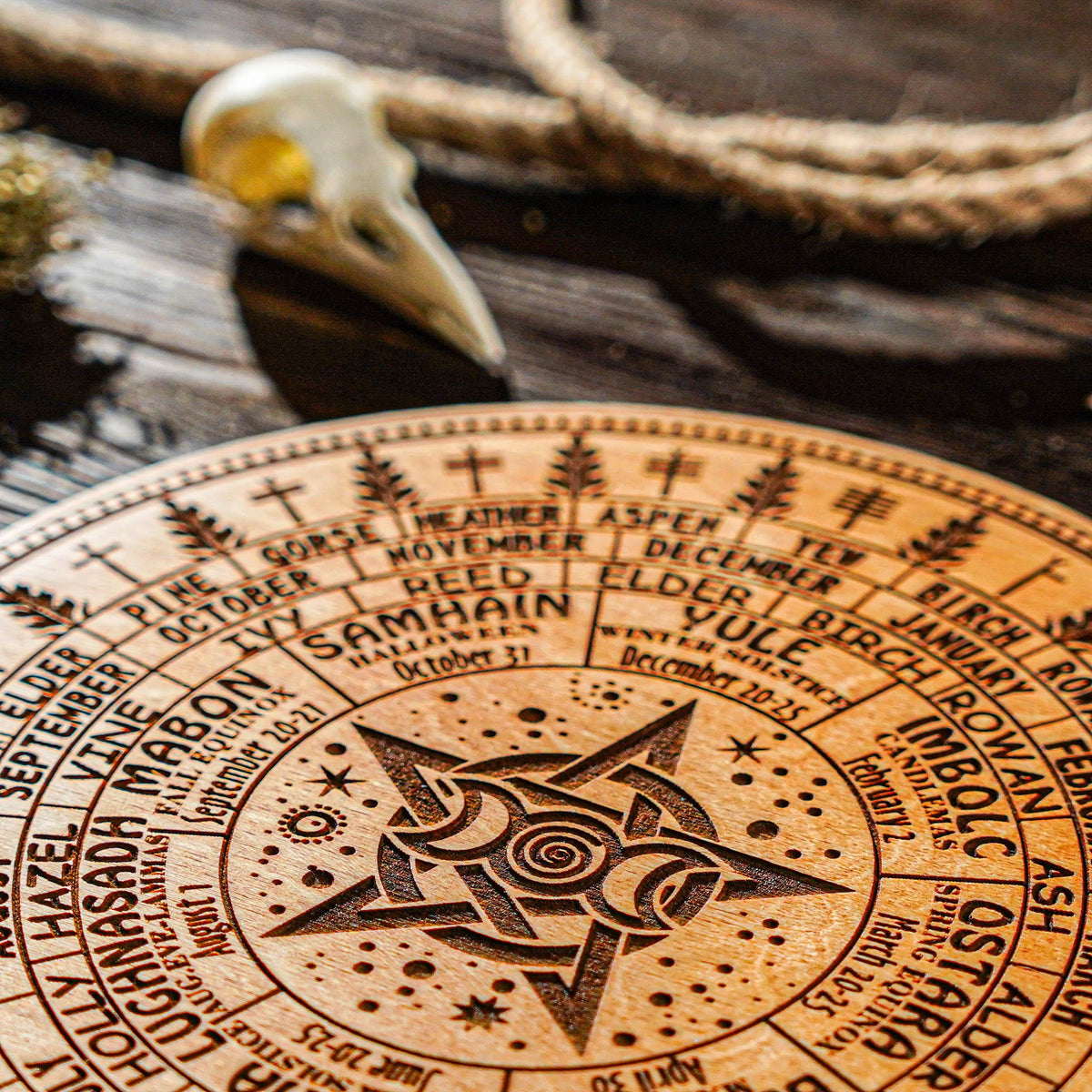 Wooden wheel of the year