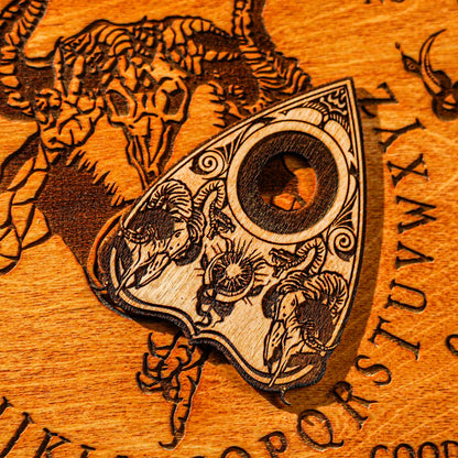 wooden planchette