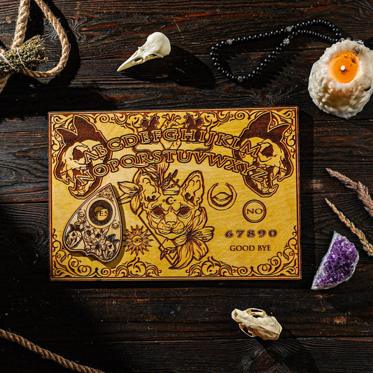 wooden ouija board