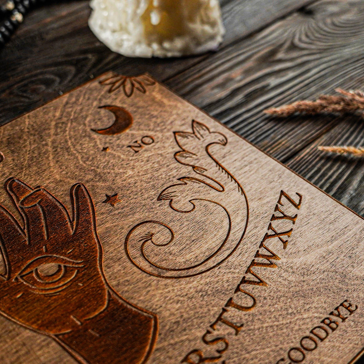 wooden ouija board